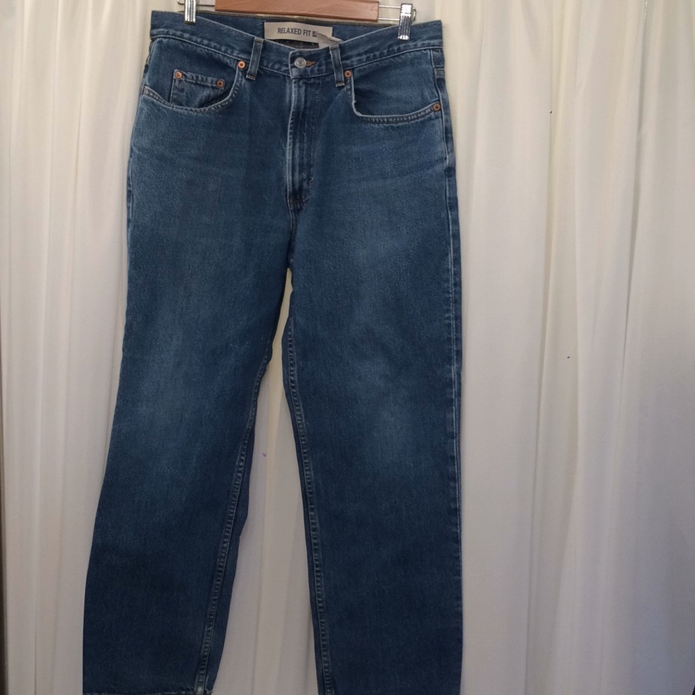 Gap relaxed Jeans 32 x 28  med. wash straight leg
